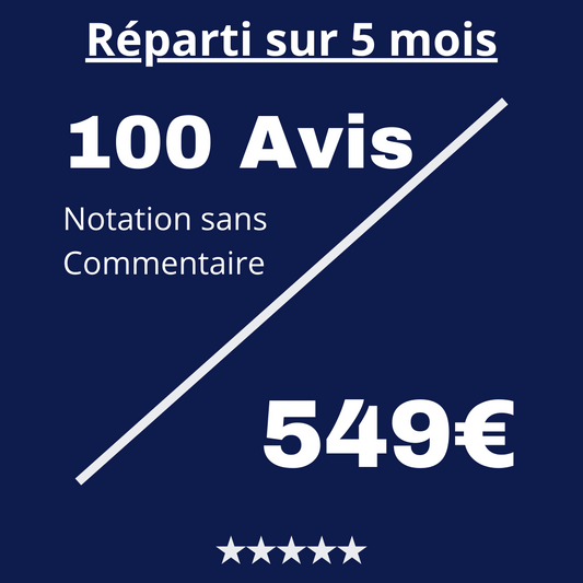 Acheter 100 Avis Trustpilot Notation sans Commentaire