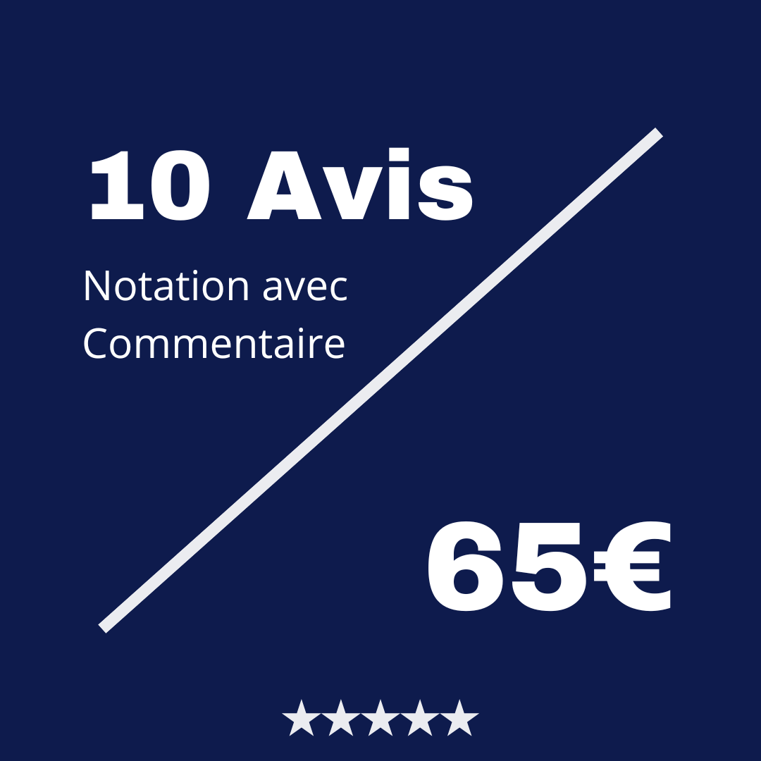 Acheter 10 Reviews Trustpilot avec Commentaire