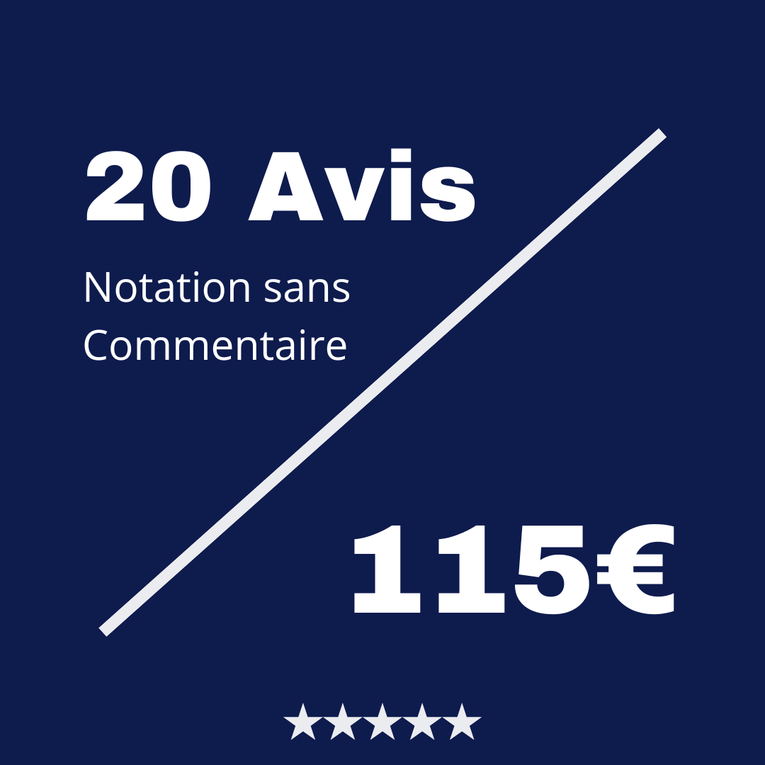 Acheter 20 Avis Client Vérifié Trustpilot sans Commentaire