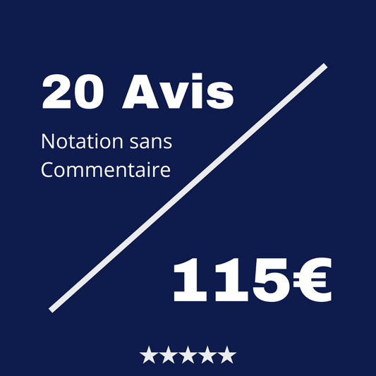 Acheter 20 Avis Client Vérifié Trustpilot sans Commentaire