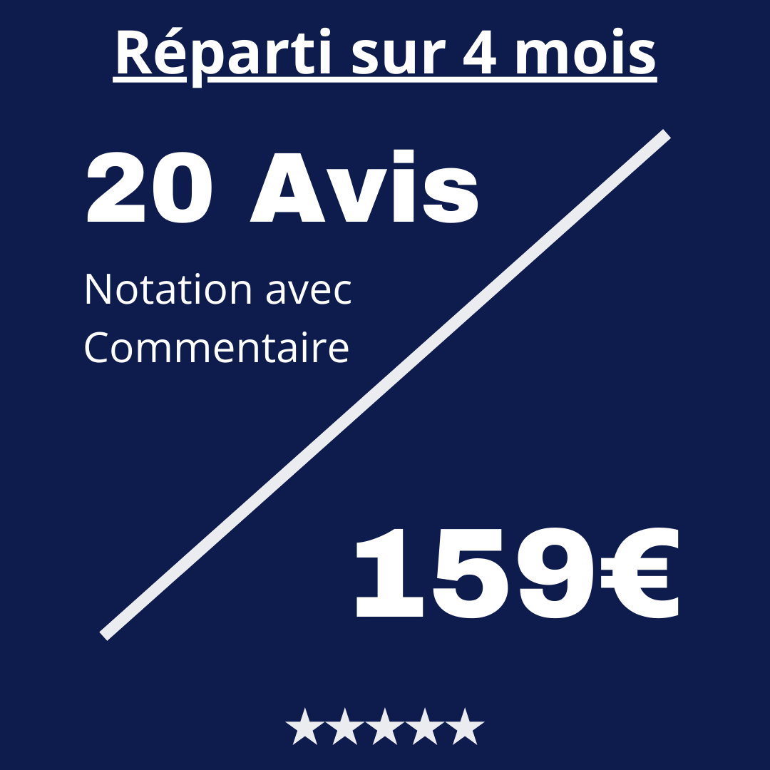 Acheter 20 Avis Trustpilot avec Commentaire