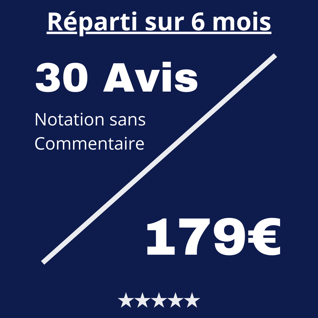 Acheter 30 Avis Trustpilot Notation sans Commentaire