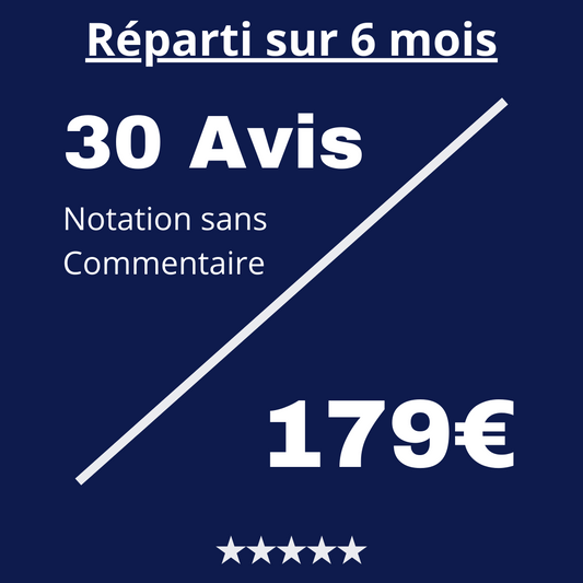 Acheter 30 Avis Trustpilot Notation sans Commentaire