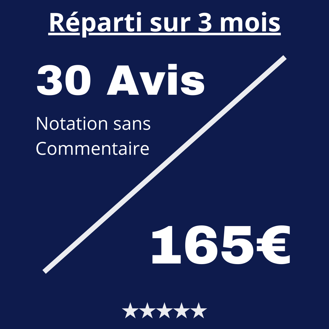 Acheter 30 Avis Trustpilot Notation sans Commentaire