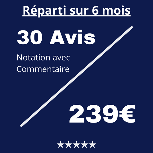 Acheter 30 Avis Trustpilot avec Commentaire