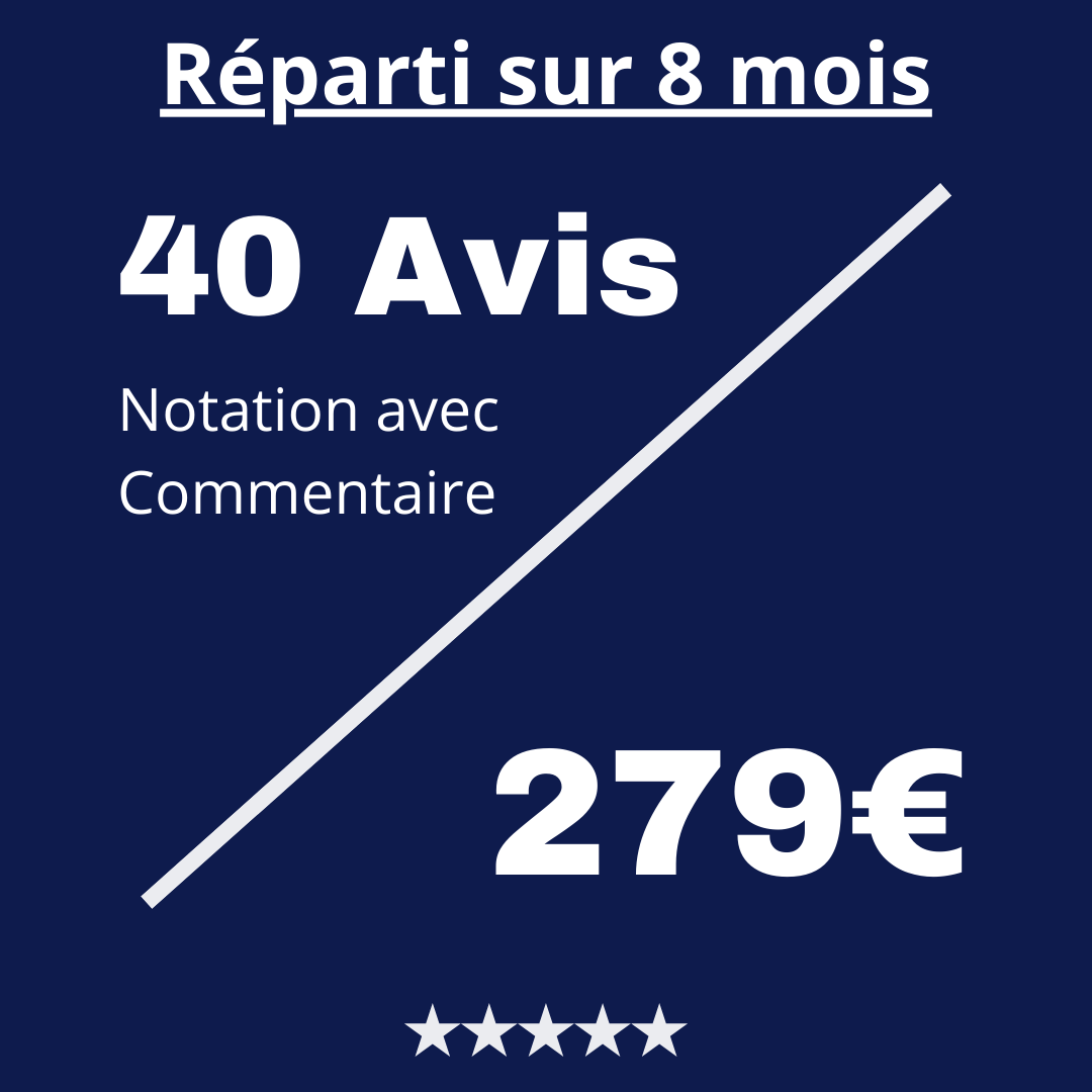 Acheter 40 Avis Trustpilot avec Commentaire