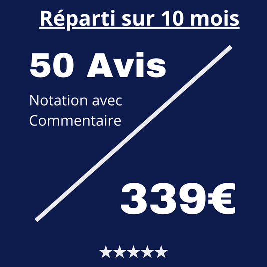 Acheter 50 Avis Trustpilot avec Commentaire