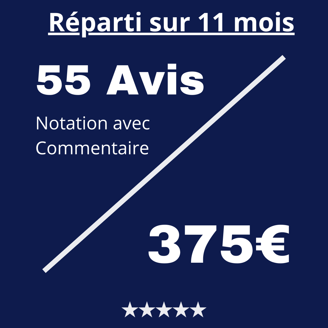 Acheter 55 Avis Trustpilot avec Commentaire