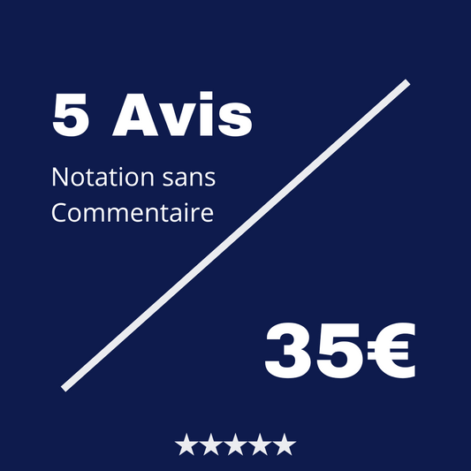 Acheter 5 Avis Client Vérifié Trustpilot sans Commentaire