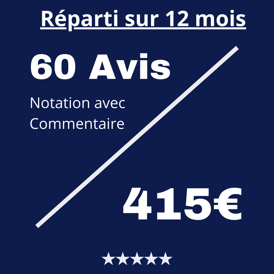 Acheter 60 Avis Trustpilot avec Commentaire